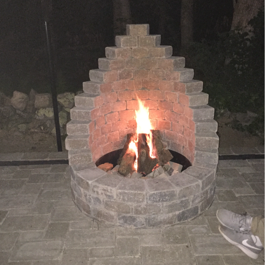 patio fireplace construction in ri 125
